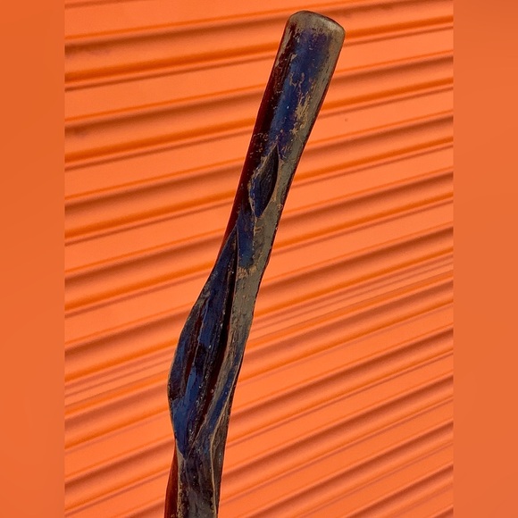 19th Century Antique Rustic Primitive Gnarly Twisted Root Branch Wood Cane - Picture 16 of 16